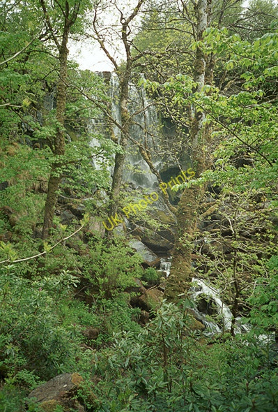 Photo 6"x4" Waterfall in woodland south of Tobermory, Mull Tobermory c2002