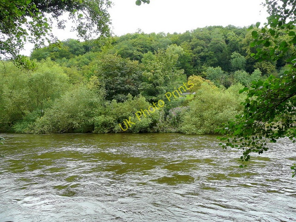 Photo 6"x4" River Wye at the Counties Meet 2 Hillersland c2009