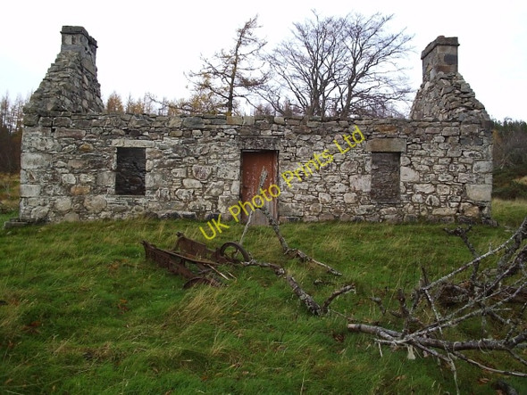 Photo 6"x4" A Croft Ruin at Bailanfhraoich In Strath Carron Dounie\/NH5690 c2005