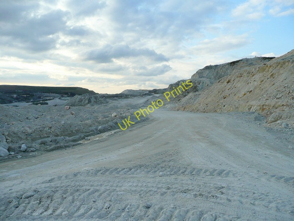 Photo 6"x4" Access Road in Littlejohn's China Clay quarry Greensplat c2010