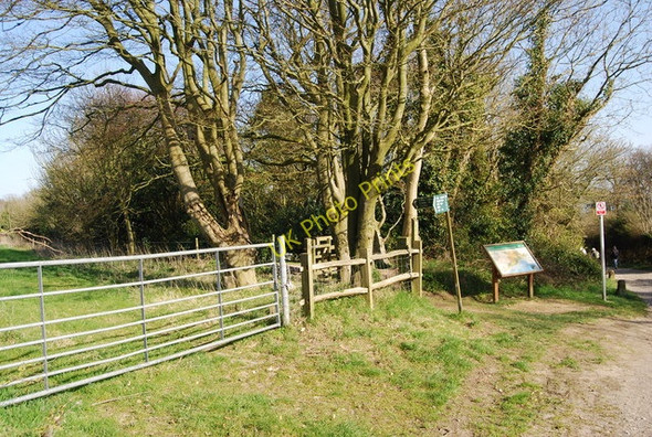 Photo 6"x4" Footpath off Barley Lane, Hastings Country Park Bachelor's Bump c2010