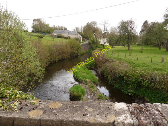 Photo 6"x4" The view upstream from Bondleigh Bridge on the river Taw Bondleigh c2010