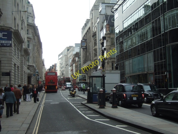 Photo 6"x4" Fleet Street with congestion London c2010