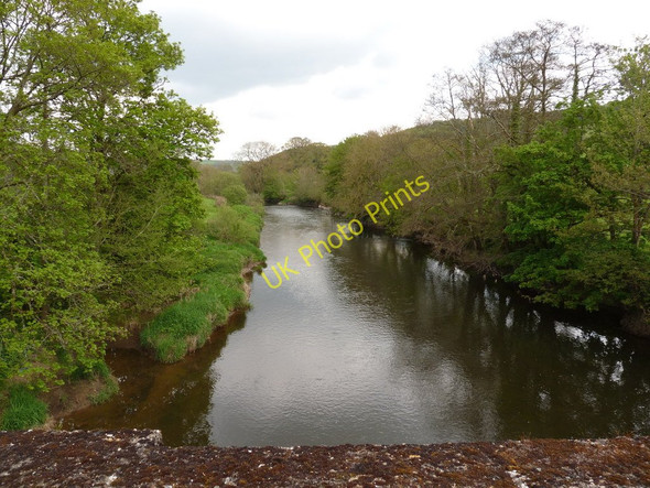 Photo 6"x4" The view upstream from Kingford Bridge on the river Taw Kingford\/SS6219 c2010