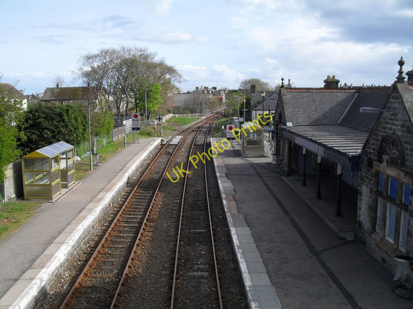 Photo 6"x4" Brora station from footbridge Brora c2010
