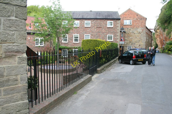 Photo 6"x4" Cut Bench Mark, Castle Mill Knaresborough c2010