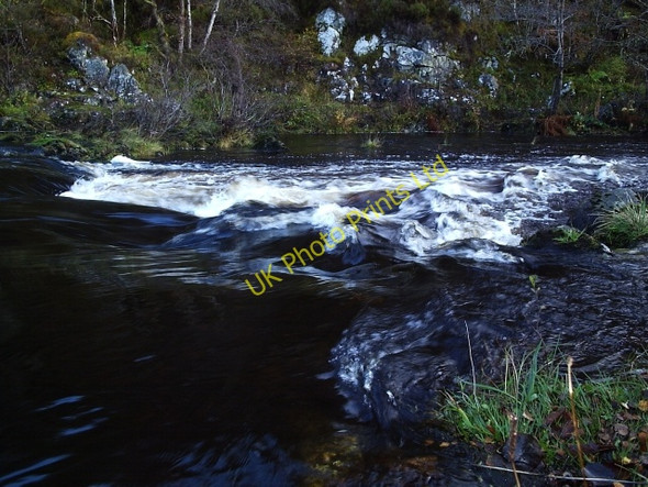 Photo 6"x4" Looking Down the River Shin Invershin c2005