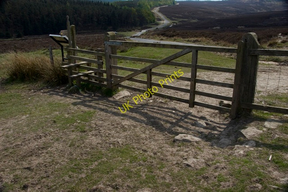 Photo 6"x4" Access gate and information board to The Wheeldale Roman Road Blawath Beck c2010