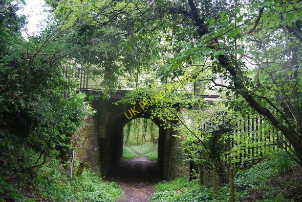 Photo 6"x4" Footpath goes under the railway near Christ's Hospital station Itchingfield c2010