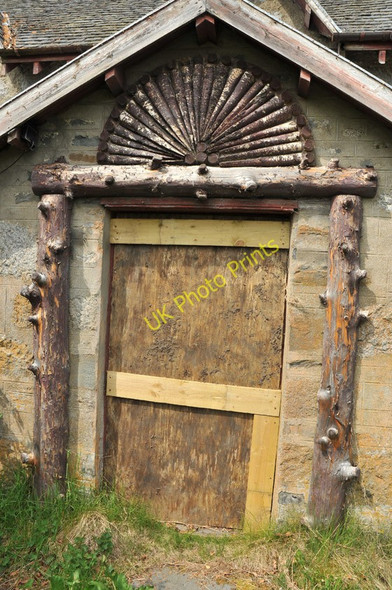 Photo 6"x4" Boarded up entrance to the house at Moy Torgulbin c2010