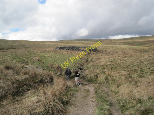 Photo 6"x4" Bridleway crossing Iving Cleugh Clennell c2010