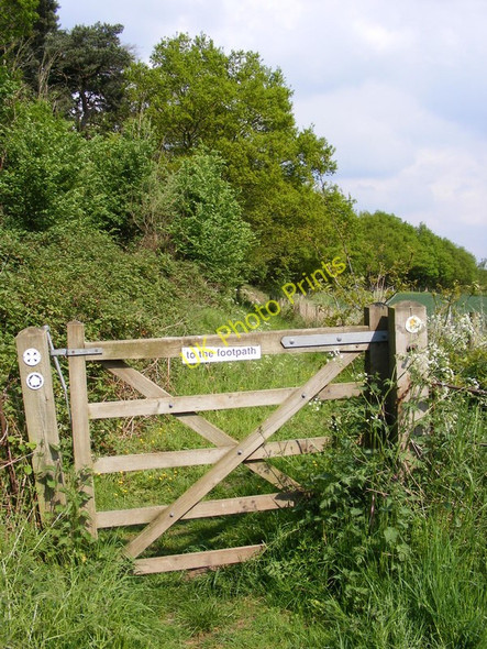 Photo 6"x4" The Walls Footpath Littlegain c2010