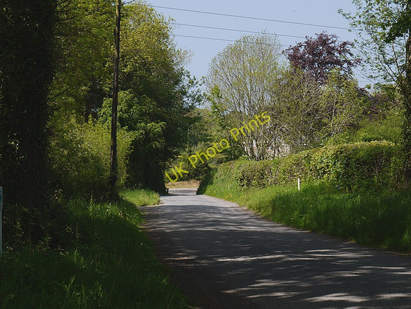 Photo 6"x4" Road passing Ty Lon Ciliau Aeron c2010