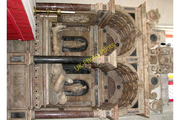 Photo 6"x4" Holy Trinity church in Long Melford - monument Long Melford c2010