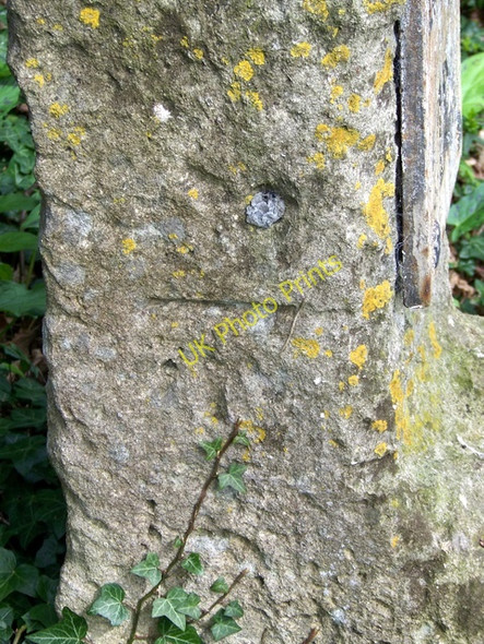 Photo 6"x4" Bench Mark on milestone, Chippenham Chippenham\/ST9173 c2010
