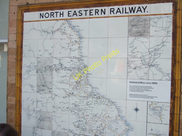 Photo 6"x4" Railway map in York Station York\/SE5951 c2010