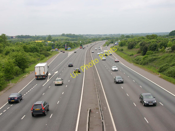 Photo 6"x4" Approaching Warwick Services, M40 Chesterton Green c2010