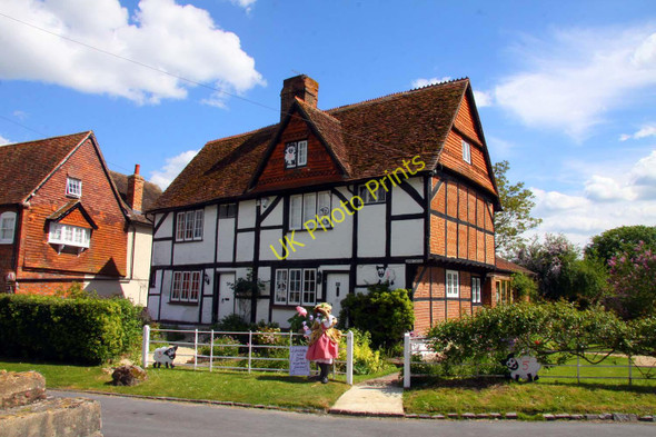 Photo 6"x4" Part timbered house in East Hagbourne Didcot c2010