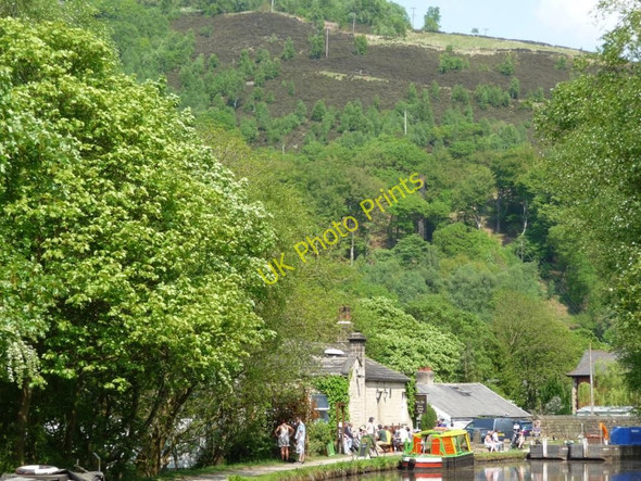 Photo 6"x4" Sunday afternoon at Stubbings Wharf Hebden Bridge c2010