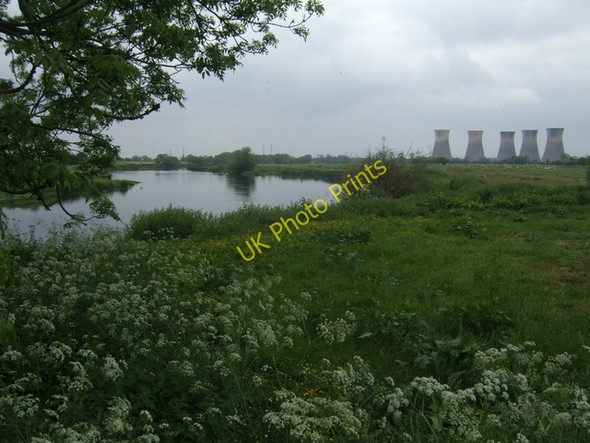 Photo 6"x4" River Trent upstream at Twyford Twyford\/SK3228 c2010