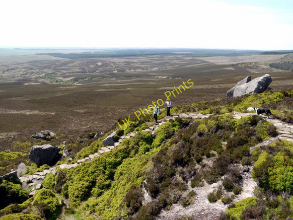 Photo 6"x4" Descent from Old Stell Crag, Simonside Great Tosson c2010