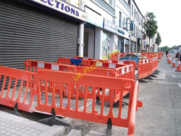 Photo 6"x4" Relaying the pavement in Greencastle Road, Kilkeel Kilkeel c2010