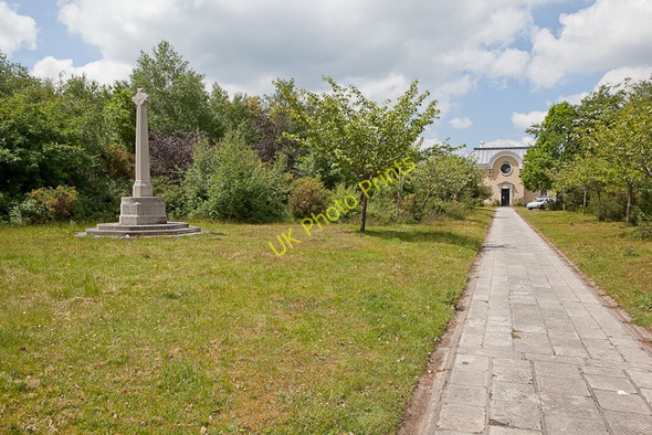 Photo 6"x4" War Memorial and path to All Saints Church Thorney Hill\/SZ2099 c2010