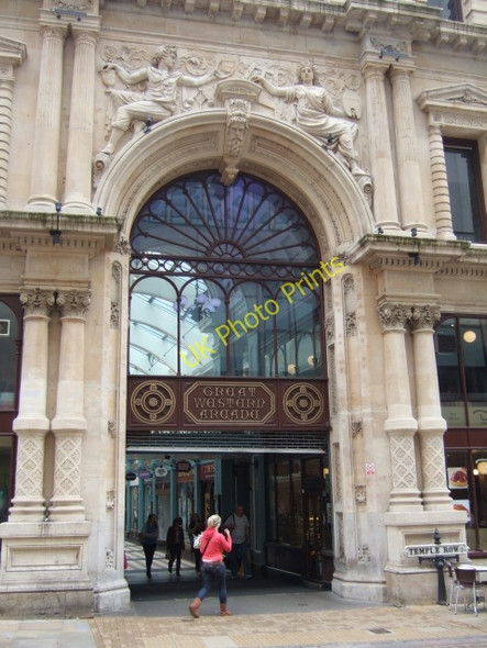 Photo 6"x4" Entrance to Great Western Arcade, Temple Row, Birmingham Birmingham c2010