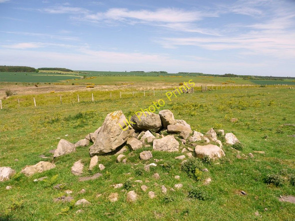 Photo 6"x4" Clearance cairn north of Goatscrag Hill Ford Hill\/NT9537 c2010