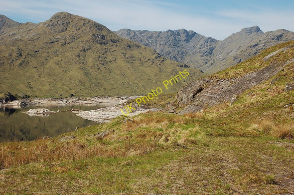 Photo 6"x4" Old hydro construction track Meall an Sp\u00e0rdain c2010