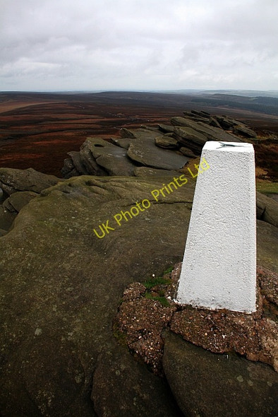 Photo 6"x4" Trig pillar on Back Tor Ashopton c2007