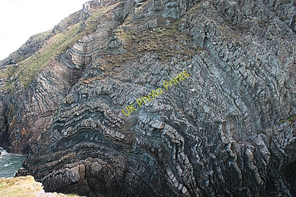 Photo 6"x4" Folded Rocks Goferydd c2010