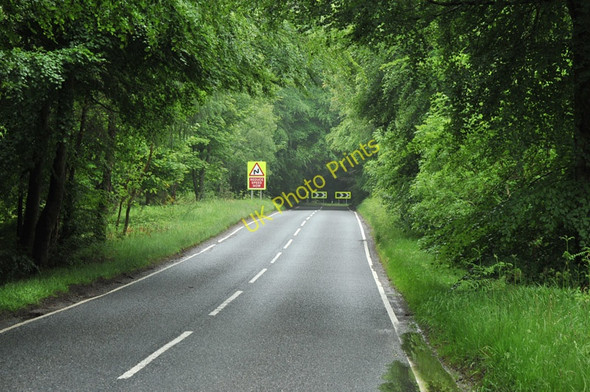 Photo 6"x4" Approach to a sharp corner on the B9091 near Clephanton Croy\/NH7949 c2010
