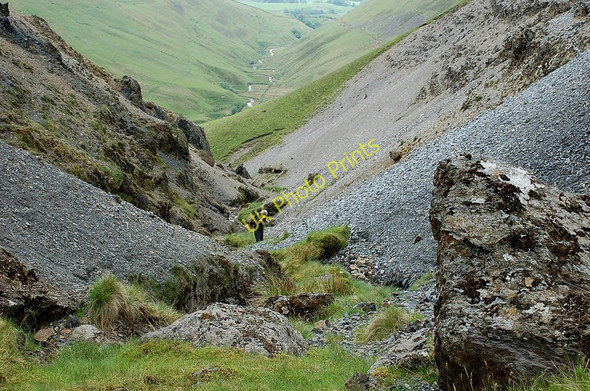 Photo 6"x4" Moffat shales in Hartfell Score Auchencat Burn c2010