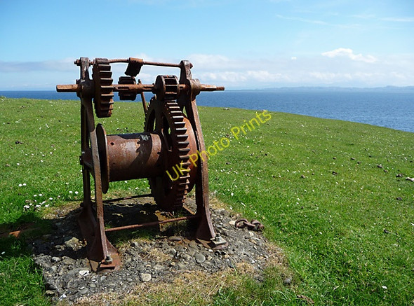 Photo 6"x4" Winch at Leac Tressirnish fishing station Lealt\/NG5060 c2010