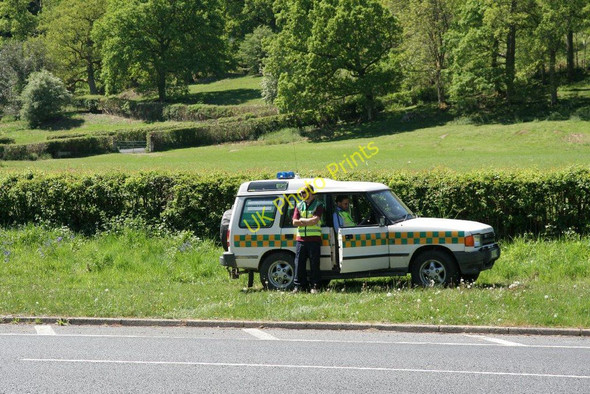 Photo 6"x4" Ambulance by the road Crickadarn c2010