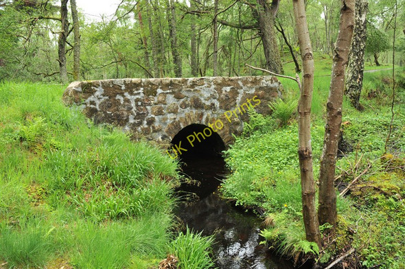Photo 6"x4" Bridge over a stream near Coulmony Ferness c2010