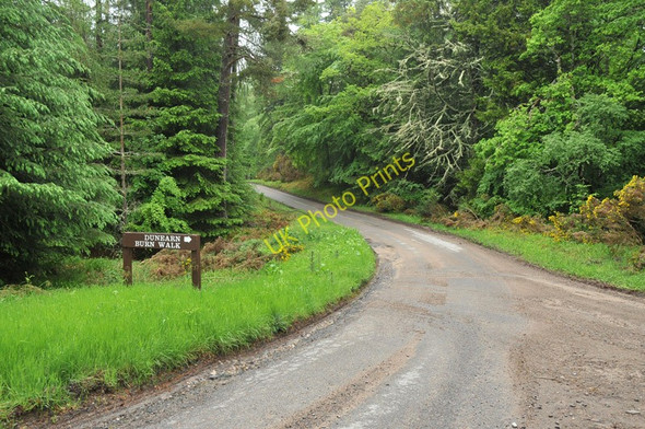 Photo 6"x4" Sign for Dunearn Burn walk Conicavel c2010