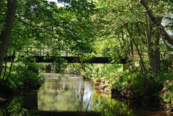 Photo 6"x4" Wood House Bridge from downstream Hackness\/SE9790 c2010