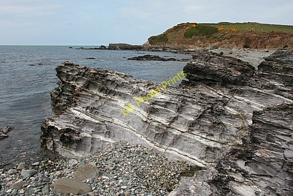Photo 6"x4" Striped Rocks Llanfairynghornwy c2010