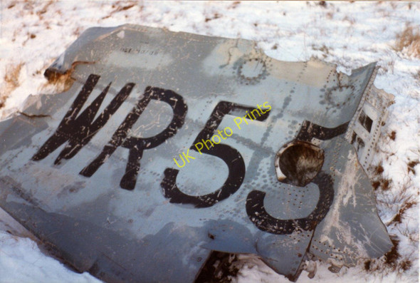 Photo 6"x4" Wreckage of De Havilland, Venom Broad Mea c1984