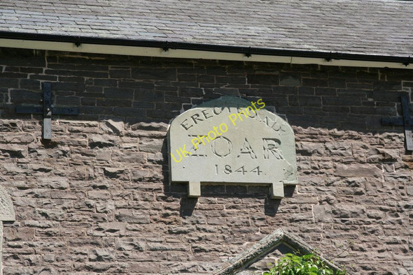 Photo 6"x4" Date plaque on the chapel Tretower c2010