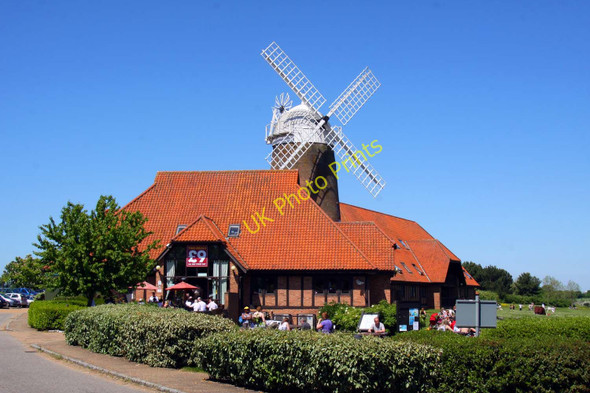 Photo 6"x4" The Caldecotte Arms and windmill Simpson\/SP8835 c2010