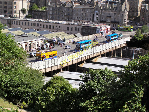 Photo 6"x4" Waverley Bridge from the Scott Monument Edinburgh c2010