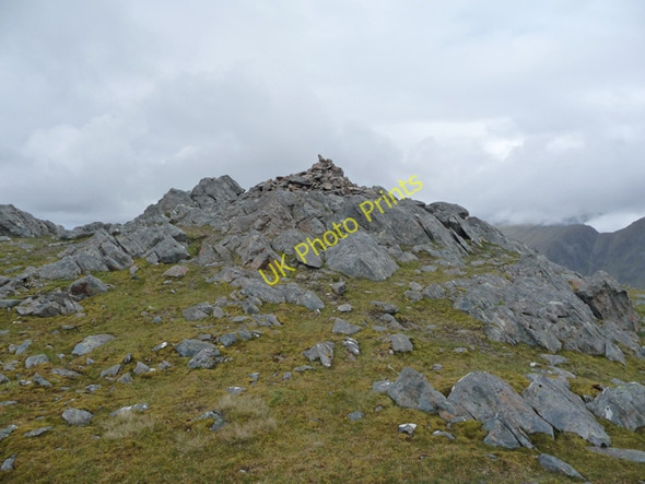 Photo 6"x4" Summit cairn of Sgurr na Moraich Carn-gorm c2010