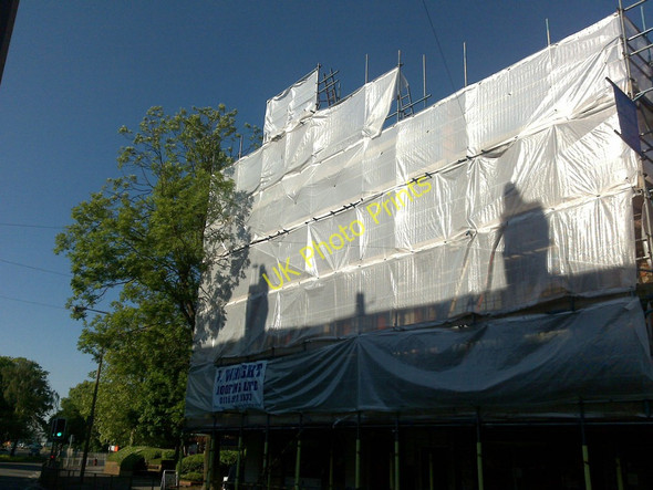 Photo 6"x4" Iconic building under wraps Long Eaton c2010