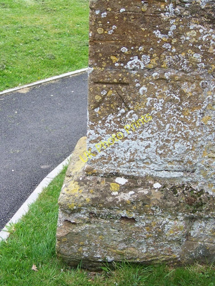 Photo 6"x4" Bench Mark, St Mary's Church Kingston St Mary c2010