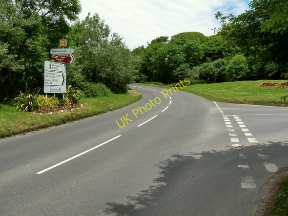Photo 6"x4" The junction of the B3343 with Ossaborough Lane Ossaborough c2010