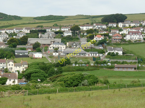 Photo 6"x4" Woolacombe Primary School and surrounding buildings Woolacombe c2010
