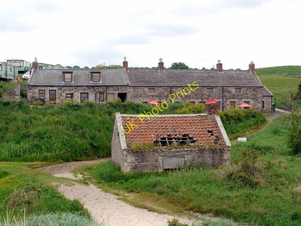 Photo 6"x4" Heather Cottages, Budle Bay Waren Mill c2010